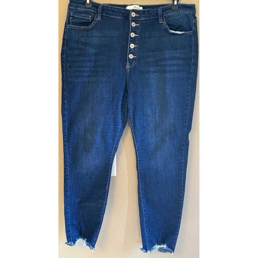 KanCan Estilo Women's Size 3XL High Rise Blue Ankle Skinny Jeans